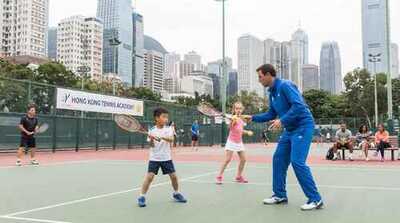 Junior boy and girl practicing together at Victoria Park